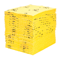 Premium Caution Pads, Universal, 15" x 18", 24.4 gal. Absorbancy Cintas