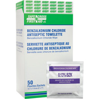 Benzalkonium Chloride Wipes, Towelette, Antiseptic Cintas