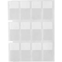Core Series Self-Laminating Wire & Cable Labels, Vinyl, 0.5" L x 0.75" H, Clear Cintas