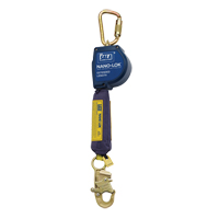 Nano-Lok Extended Length Self-Retracting Lifeline, 10', Polyester/Web, Swivel Cintas