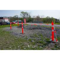 Premium Delineator Post, 42" H, Orange Cintas