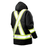 Parka de s&eacute;curit&eacute;, Noir, Grand Cintas
