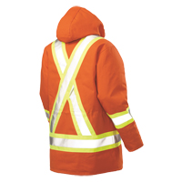 Parka de s&eacute;curit&eacute;, Orange haute visibilit&eacute;, Grand Cintas