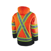 Parka de s&eacute;curit&eacute; doubl&eacute;, Orange haute visibilit&eacute;, Grand Cintas