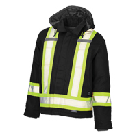 Manteau de s&eacute;curit&eacute;, Noir, Grand Cintas