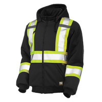 Insulated Safety Hoodie, Polyester, Large, Black Cintas