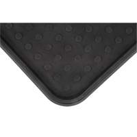 Boot Tray, Plastic, Black, 25" L x 14" W Cintas