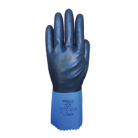 Summitech Full-Dipped Chemical Resistant Gloves, Size Small/7, 11.8" L, Chloroprene, Poly-Cotton Inner Lining, 59-mil Cintas