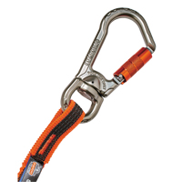 Longe porte-outils &agrave; rotule et &agrave; verrouillage double Squids 3109F(x), Tendeur, Mousqueton/boucle Cintas