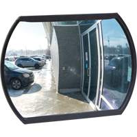 Roundtangular Convex Mirror with Bracket, 12" H x 18" W, Indoor/Outdoor Cintas