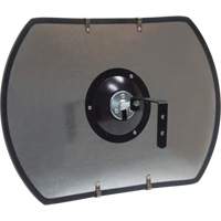 Roundtangular Convex Mirror with Bracket, 12" H x 18" W, Indoor/Outdoor Cintas