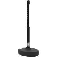 PLUS Barrier Post Set Receiver, 42" High, Black Cintas