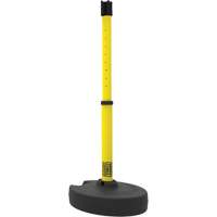 PLUS Barrier Post Set Receiver, 42" High, Yellow Cintas