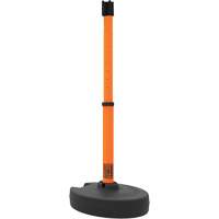 PLUS Barrier Post Set Receiver, 42" High, Orange Cintas
