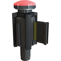 Balise stroboscopique rouge et support pour le syst&egrave;me de barri&egrave;re PLUS, Noir Cintas