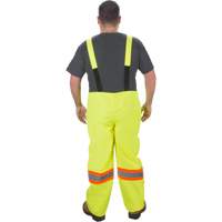 RZ1000 Rain Bib Pants, Polyester, Small, High Visibility Lime-Yellow Cintas