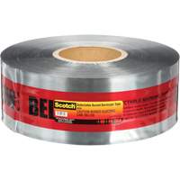 Scotch&reg; Detectable Buried Barricade Tape, English, 3" W x 1000' L, 5 mils, Black on Red Cintas