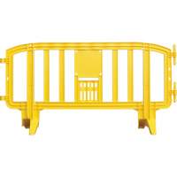 Movit Barricade, Interlocking, 78" L x 39" H, Yellow Cintas