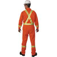 Unlined Hi-Vis Coveralls, Size Small, Orange Cintas