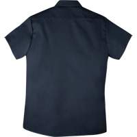 Chemise de travail &agrave; manches courtes en tissu crois&eacute;, Hommes, Moyen (grande taille), Bleu marine Cintas