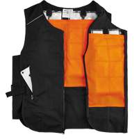 Veste de refroidissement &agrave; changement de phase l&eacute;g&egrave;re avec sachets 6260 Chill-Its, Petit/Moyen, Noir Cintas