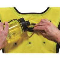 Veste refroidissante &agrave; &eacute;vaporation s&egrave;che &eacute;conomique Chill-Its 6687, Petit/Moyen, Jaune lime haute visibilit&eacute; Cintas