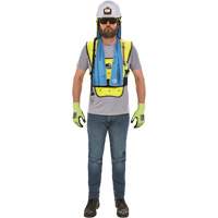 Veste refroidissante &agrave; &eacute;vaporation s&egrave;che &eacute;conomique Chill-Its 6687, Petit/Moyen, Jaune lime haute visibilit&eacute; Cintas