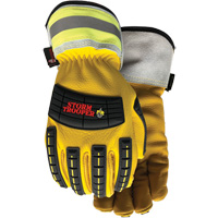 Gants 5782CR Storm Trooper, Petit, Paume en Cuir de vache, Poignet &eacute;lastique Cintas