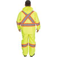 RZ1000 Rain Suit, Polyester, Small, High Visibility Lime-Yellow Cintas