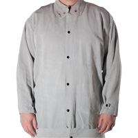 Veste de soudage en cuir de vache refendu, Cuir, Petit, Gris Cintas