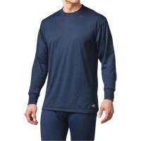 FR Base Layer Long Sleeve T-Shirt, Small, Navy Blue Cintas