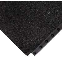 24/Seven&reg; Locksafe&reg; Anti-Fatigue Mat, Textured, 3' x 3' x 5/8", Black, Nitrile Cintas