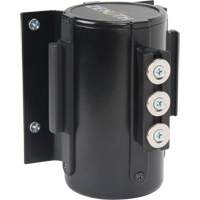 Wall Mount Barrier with Magnetic Tape, Steel, Screw Mount, 12', Black Tape Cintas