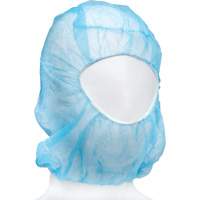 Disposable Hood, Polypropylene, Blue Cintas