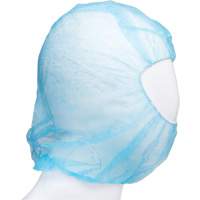 Disposable Hood, Polypropylene, Blue Cintas