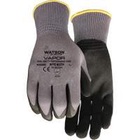 Stealth Vapour Coated Gloves, Small, Foam PVC Coating, 15 Gauge, Nylon Shell Cintas