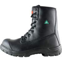 Storm Work Boots, Leather, Steel Toe, Size 7, Impermeable Cintas