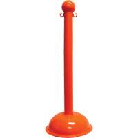Poteau pour service intense, Hauteur de 40", Orange Cintas