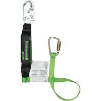 Miller&reg; HP Shock-Absorbing Lanyard, 4', Carabiner Center, Locking Snap Hook Leg Ends, Polyester Cintas