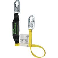 Miller&reg; HP Shock-Absorbing Lanyard, 4', Locking Snap Hook Center, Locking Snap Hook Leg Ends, Polyester Cintas