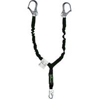 Miller&reg; Arc-Rated Shock-Absorbing Lanyard, 6', Locking Snap Hook Center, Locking Snap Hook Leg Ends, Kevlar&reg; Cintas
