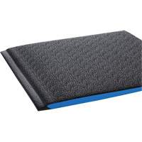 Wear-Bond Comfort-King Ergonomic Mats, Pebbled, 2' x 3' x 9/16", Black, Vinyl Foam Cintas