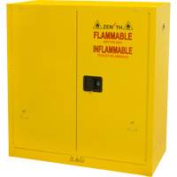 Flammable Storage Cabinet, 30 gal., 2 Door, 43" W x 44" H x 18" D Cintas