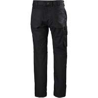 Pantalons d'entretien Oxford, Poly-coton, Noir, Taille 32, Entrejambe 32 Cintas