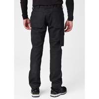 Pantalons d'entretien Oxford, Poly-coton, Noir, Taille 32, Entrejambe 32 Cintas