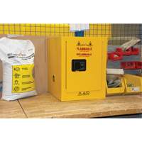 Flammable Storage Cabinet, 4 gal., 1 Door, 17" W x 22" H x 18" D Cintas