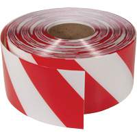 ArmorStripe&reg; Ultra Durable Floor Tape, 4" x 100', PVC, Red and White Cintas