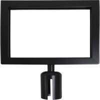Sign Frame for Crowd Control Post, Black Cintas