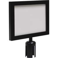 Sign Frame for Crowd Control Post, Black Cintas