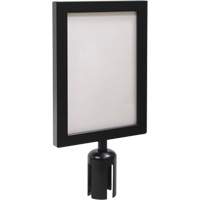 Sign Frame for Crowd Control Post, Black Cintas